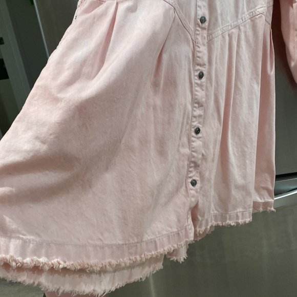 We the Free Hannah Dress, soft Pink Size L - Picture 3 of 7